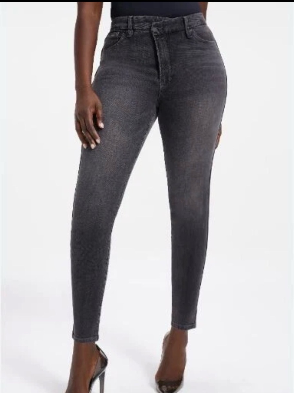 Good American Good Curve Skinny Crossover Jeans